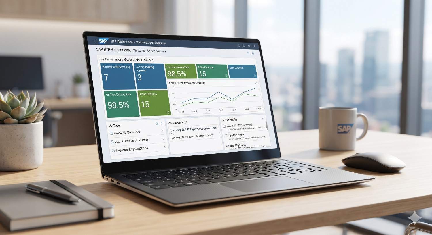 SAP BTP vendor portal